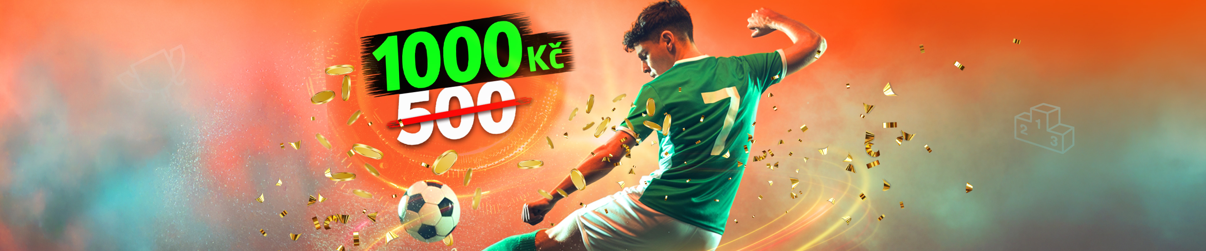 SÁZKA BEZ RIZIKA až 1000 Kč pro nové hráče! Navýšeno ke startu ligy