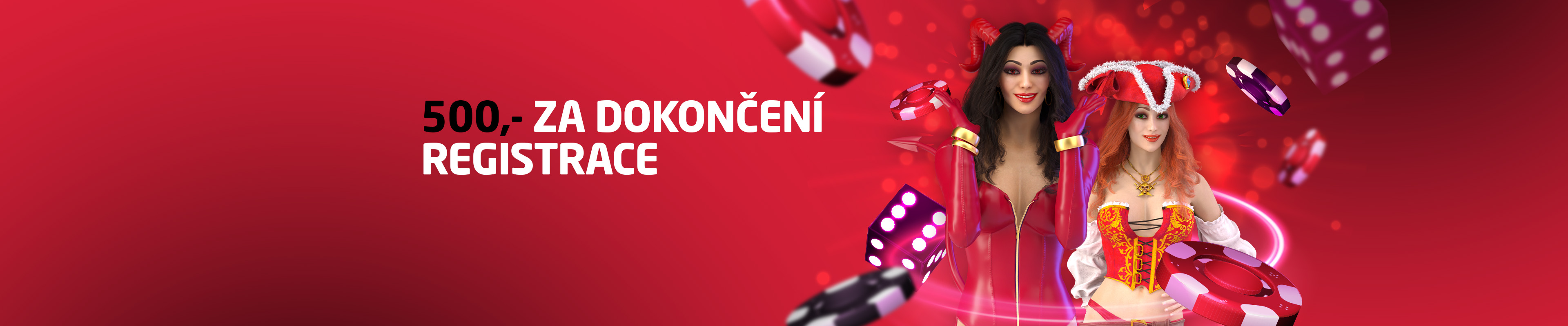 Získej 500,- za dokončení registrace